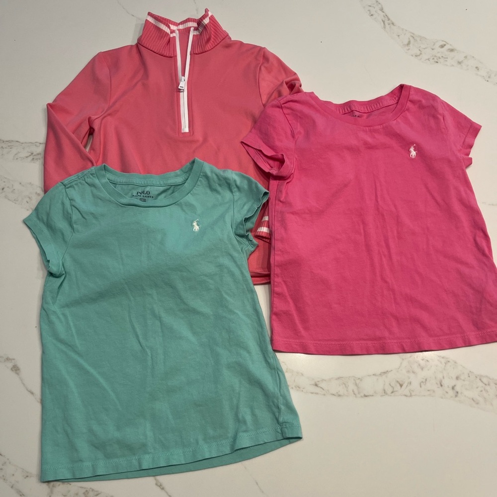 Polo by Ralph Lauren Kids Tees - Pink and Teal